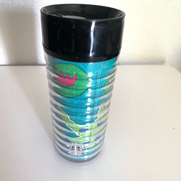 STARBUCKS Thermo-Serv FROGS BY NANCY COFFELT 1999 edition Travel tumbler 12oz - Picture 3 of 9